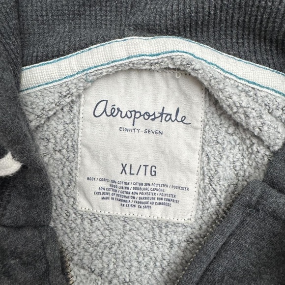 Aeropostale Dark Gray Bomber Jacket - Picture 3 of 3